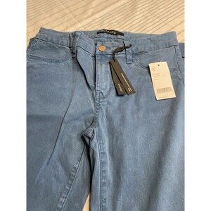 JBrand Anja Clean Cuffed Cropped Peacock Blue Jeans Pants 25